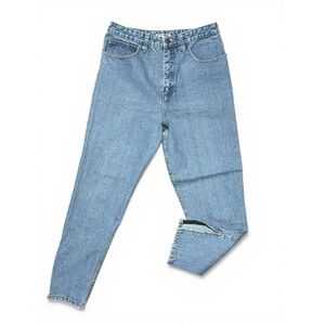 Vintage Georges Marciano for Guess High Waisted Tapered Ankle Zip Jeans Blue